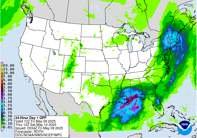 Weather radar map